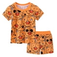 thumbnail image 2 of Baby Boy's Clothing Toddler Boys Summer Outfits Kids Unisex Spring Cotton Cartoon Printed Short Sleeved Casual 6M 12M 18M 24M 3T 4T Boys' Sets with Pocket Shirt Tops and Shorts Set Two Pieces, 2 of 9
