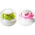 thumbnail image 1 of Jinsinto 2 Pack Creative Lotus Cotton Swab Holder Q-Tips Toothpicks Holder Table Decorate Cotton Bud Storage Box Organizer, 1 of 5