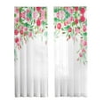 thumbnail image 3 of 2 piezas de cortinas florales, paneles de cortina, cortinas para ventanas, cortinas estampadas para sala de estar 132cmx213cm, 3 of 9