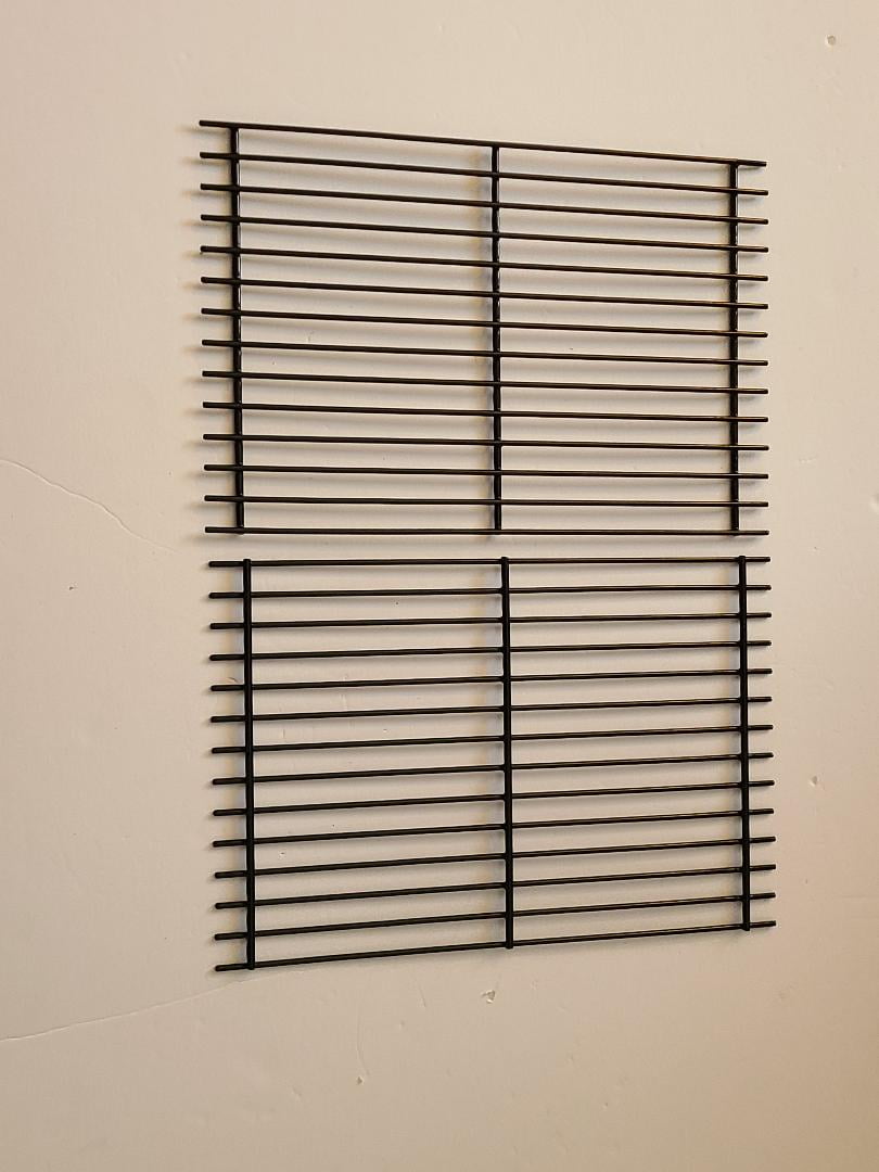 Set of Two Porcelain Wire Cooking Grids for Backyard Grill Models BY13