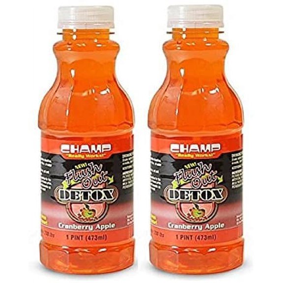 Champ Flush Out Detox Drink, Cranberry Apple, 1 Pint (2 Count)