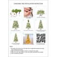 thumbnail image 5 of 6 Feet Artificial Full Christmas Tree Includes LED Lights and Metal Stand, 612 Tips Full Tree,Xmas Decoration, 5 of 7