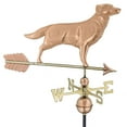 thumbnail image 2 of Good Directions Golden Retriever Weathervane with Arrow, Pure Copper - 37"L, 2 of 5