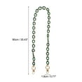 thumbnail image 2 of Unique Bargains 1 Pc Modish Handbag Strap for Travelling Deep Green White Acrylic Metal, 2 of 5