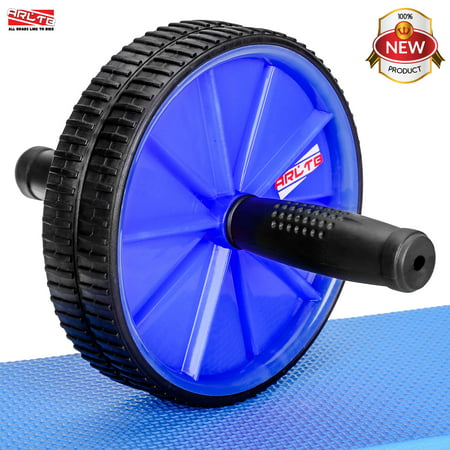 Arltb Ab Wheel Roller (Blue) with Free Knee Mat (Best Workout To Strengthen Knees)