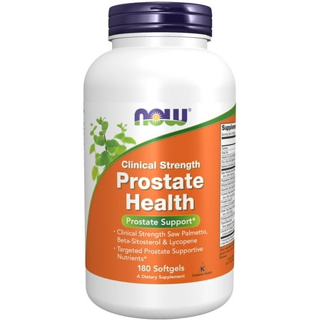 NOW Supplements, Prostate Health, Clinical Strength Saw Palmetto, Beta-Sitosterol & Lycopene, 180 Softgels