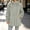 Gray, variant on AVRNLIQ Womens Fleece Jacket with Pockets Full Zip Stand Collar Relaxed Fit - Khaki,Size 2XL