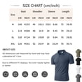 thumbnail image 3 of Men's Breeze Polo Shirt Ice Silk Wearbreeze Shirts Breathable Collared Short Sleeve Top for Casual, Golf and Business Casual Wear Gray Xl, 3 of 5
