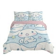 thumbnail image 2 of Sanrio Cartoon Cinnamon Roll Soft Four-piece Set Cute Printed Bed Sheet Quilt Cover Skin-friendly Three-piece Set, 2 of 10