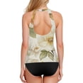 thumbnail image 2 of Women's Swimming Vest Women's Tankini Tops Swimming Vest for Women Soft and Smooth Suitable for Summer Beach Swimming Pool Parties M Vibrant Gold Flowers, 2 of 7