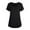 Black, variant on Women's Plus Size Short Sleeve olid Breast-Feeding Pregnant Maternity T-Shirt