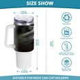 thumbnail image 3 of SKYSONIC 40 oz White Wolf Tumbler with Handle and Straw Lid, Insulated Cup Reusable Stainless Steel Water Bottle Travel Mug, 3 of 7