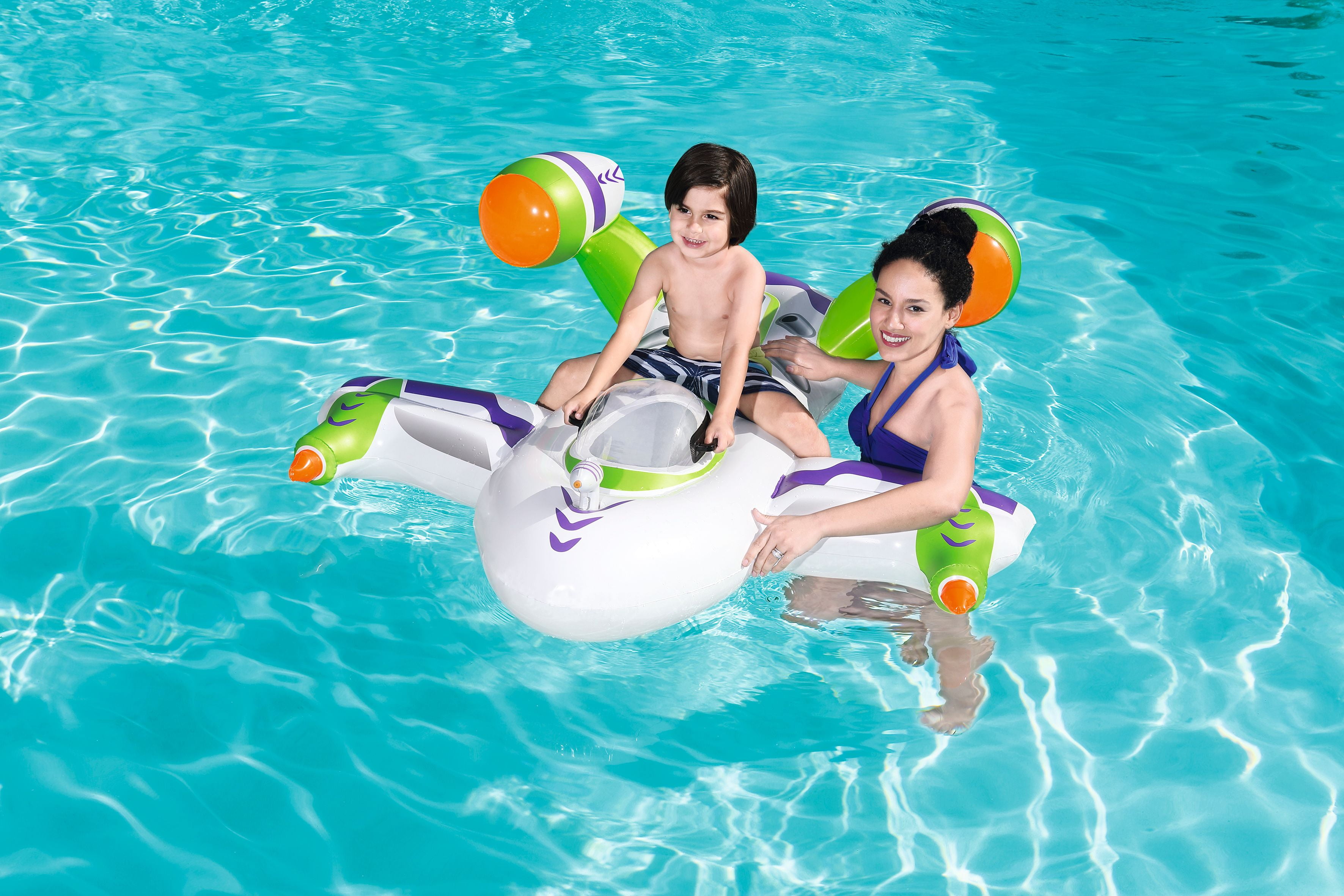 Wet Jet Rider Inflatable Pool FloatSprays Water w/ Attached Water Pistol 