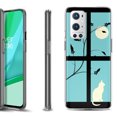 thumbnail image 1 of Slim-Fit Flexible TPU Gel Phone Case Compatible with OnePlus 9 PRO 5G, by OneToughShield ® - Moon/Cat, 1 of 4