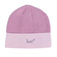 thumbnail image 4 of Ljudmp Womens Mens Color Block Ribbed Knit Beanie Stretch Brimless Hat Winter Thick Casual Windproof Daily Knit Skull Cap Pink, 4 of 5