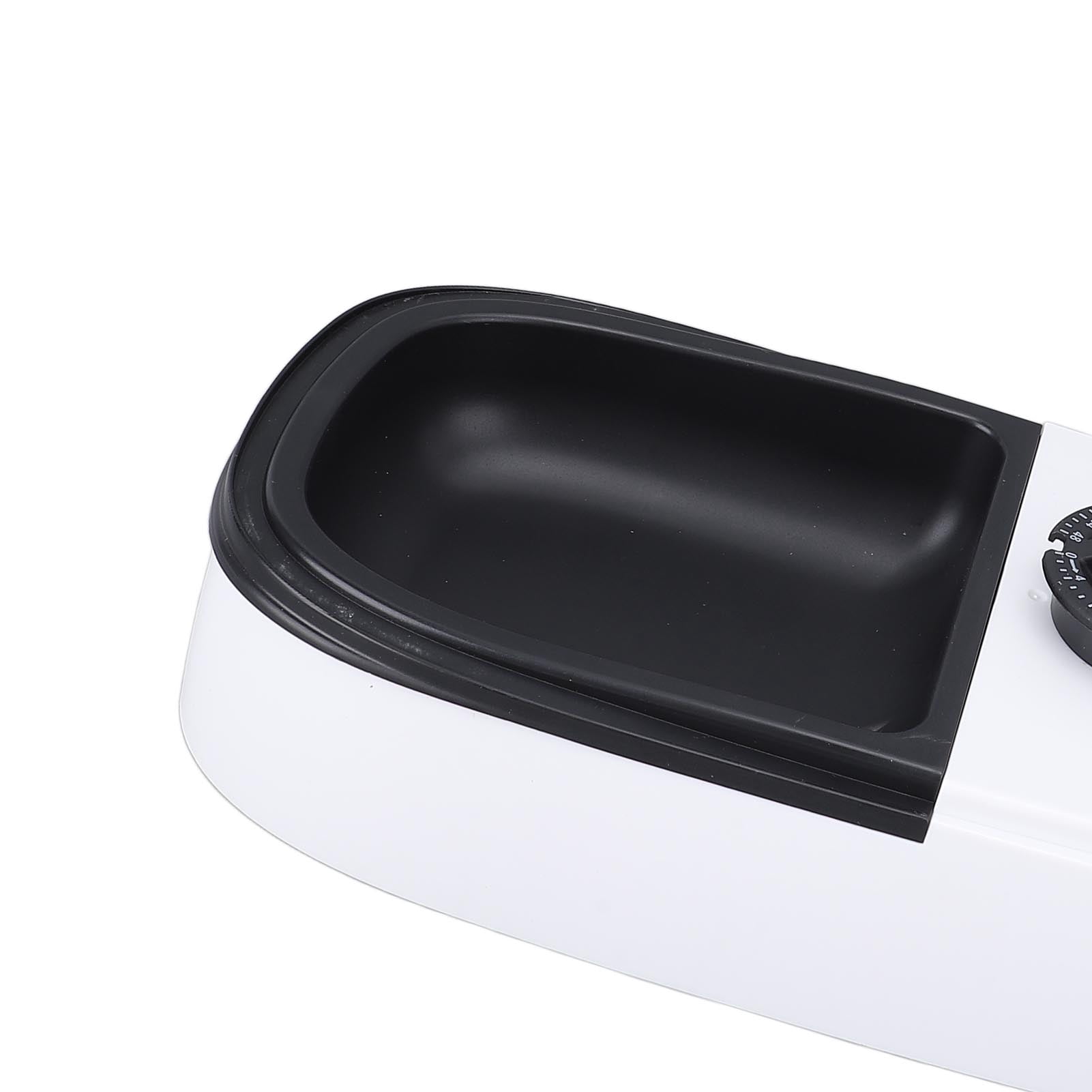 Riousery Automatic Pet Feeder Timed Maintain Freshness Dry Wet Food Dispenser Bowl for Cats and Dogs, Smart Programmable Timer, Black, 9.84 inches / 25 cm