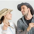 thumbnail image 2 of Boc Outdoor Women Men Anti Bug Bee Mosquito Hat Head Net Sun Protection Bucket Cap, 2 of 9