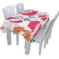 thumbnail image 5 of Coolnut 60"x108" Print Kisses Lips Tablecloth, Modern Table Cover for Home Decoration, Spill Proof Cloth Washable for Dinner Picnic, 5 of 6