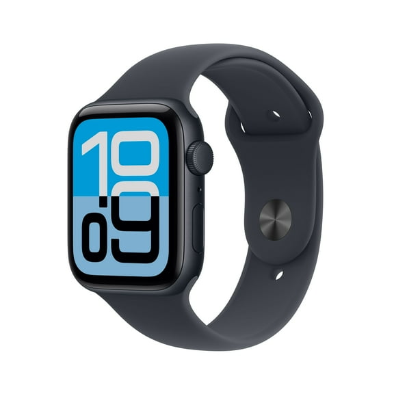 Open Box Apple Watch SE 3 GPS 44mm Midnight Aluminum Case with Midnight Sport Band - M/L