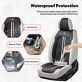 thumbnail image 5 of Car Seat Covers，Front and Rear, Fits Hyundai Venue 2021, Gray and Black 5 Pieces, 5 of 10