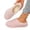 Pink, variant on Women's Non Slip Slippers, Fashion Warm Fleece Lined Closed Toe Casual Design with Cushion Sole, House Slides for Bathroom Indoor Outdoor Beach