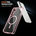 thumbnail image 2 of Dteck Magnetic Case for Samsung Galaxy A15,Shockproof Clear Case Compatible with MagSafe Back Cover for Galaxy A15 5G,Pink, 2 of 7