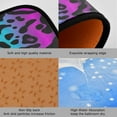 thumbnail image 4 of Coolnut Colorful Leopard Anti Fatigue Mats for Kitchen Floor,Set of 2 Non Skid Washable Waterproof Anti Kitchen Floor Mats for Kitchen Office Laundry Room Bathroom (19"x27"+19"x47") Home Decor, 4 of 7