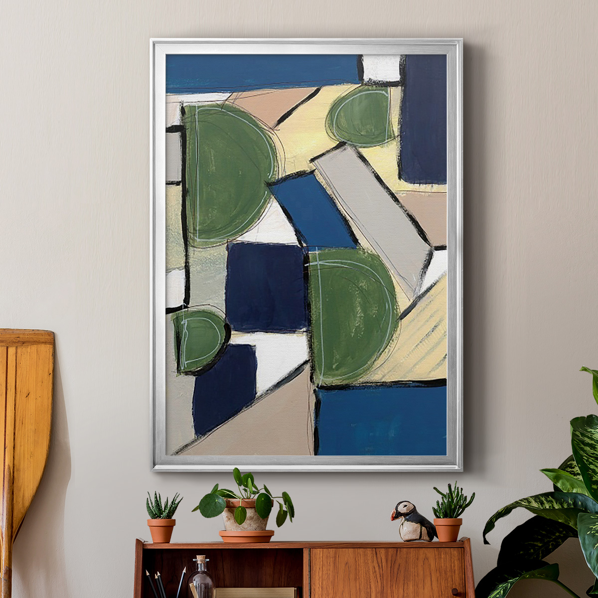 Spatial Mix I Premium Framed Print, in Gold, Black, or Silver - Ready to Hang