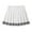 czb# White203, variant on CUZIBR Girls Pleated Skirts Striped School Uniform Casual Dailywear Elastic Waist Solid Color High Waist Spring Mini Skirt For Teen Girls,White,4-5 Years