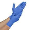 thumbnail image 6 of CareStock Blue Nitrile Exam Gloves - Ultra-Strong with Slip-Resistant Textured Grip - Disposable Powder-Free Medical Gloves for Cooking & Healthcare, X-Large, 180 Count, 1 Box, 6 of 10