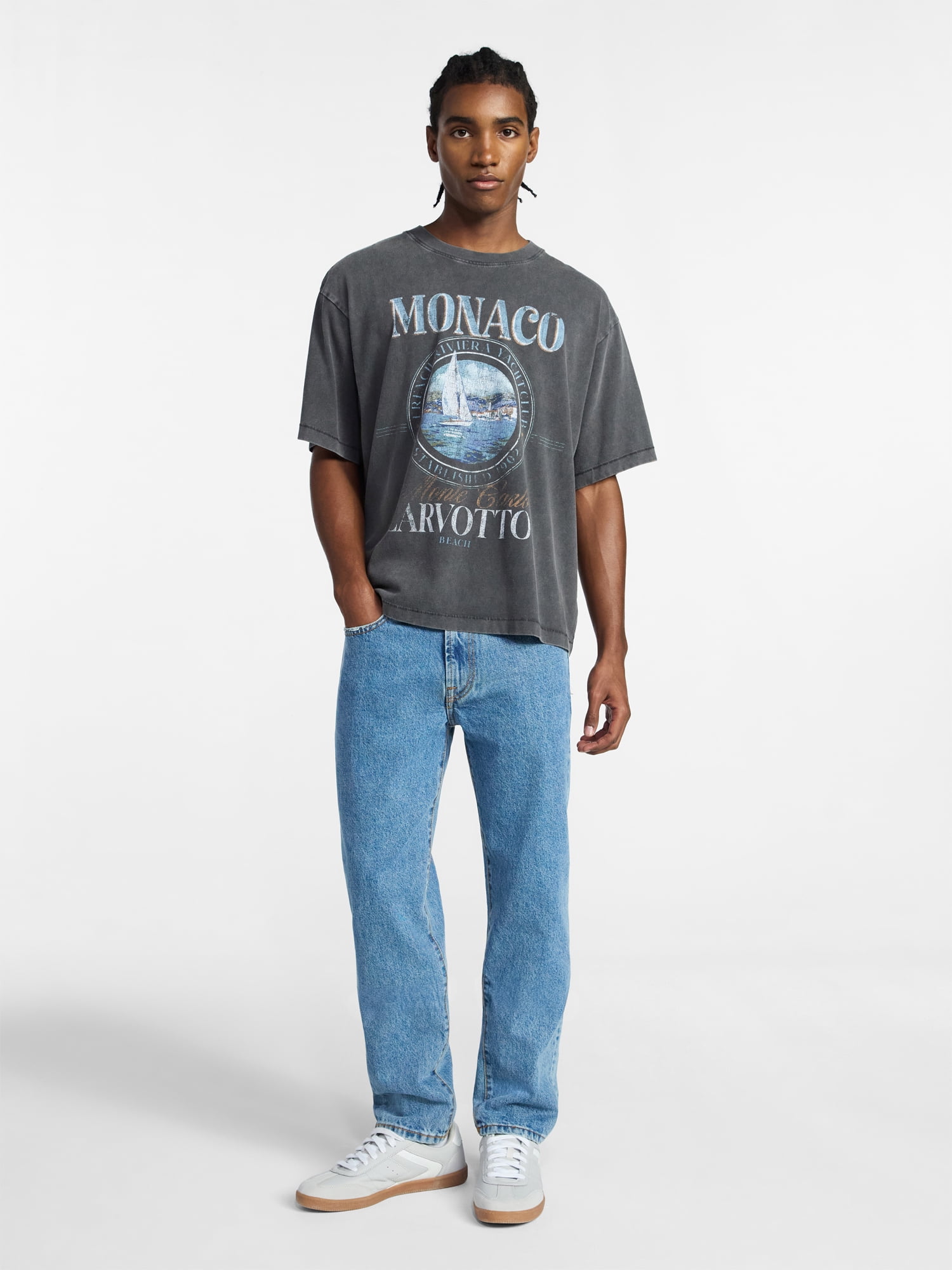 No Boundaries Vintage Straight Fit Jeans, Men's 28x30-40x32
