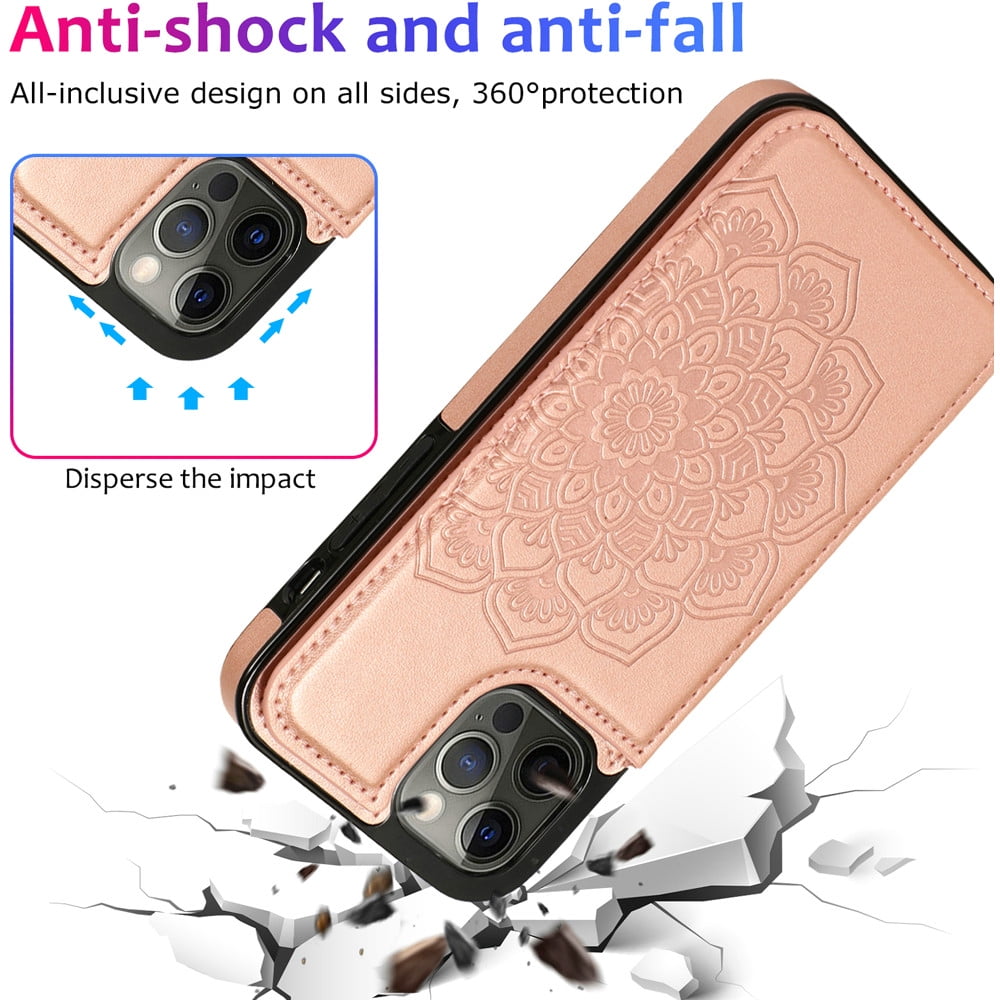 For Apple iPhone 11 Pro Max PU Leather with [Two Magnetic