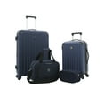 thumbnail image 2 of Midtown 4 pc. Expandable Hard Side Luggage Value Luggage Set, Navy, 2 of 2