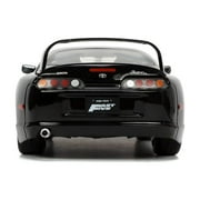 1995 Toyota Supra Black Fast & Furious Movie 1/24 Diecast Model Car by Jada