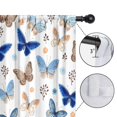 thumbnail image 4 of Blackout Kids Curtains,White Blue Butterfly Flower Pattern Childrens Insulated Curtains Set Of 2,Bedroom Essentials,Toddler Room Decor 42"x54", 4 of 5