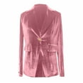 thumbnail image 4 of Aihuaihua Womens Velvet Blazer Business Casual Button Down Suit Jacket Vintage Elegant Slim Fit Blazers Work Office Coats RD2 S, 4 of 6