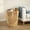Brown/Natural, variant on Harlow Hill Fluted Round Cylindrical Wooden Side Table - 22" - Brown