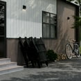 thumbnail image 6 of Wildridge Heritage Folding Adirondack Chair, Black, Outdoor Weather Resistant Poly Patio Furniture, 6 of 8