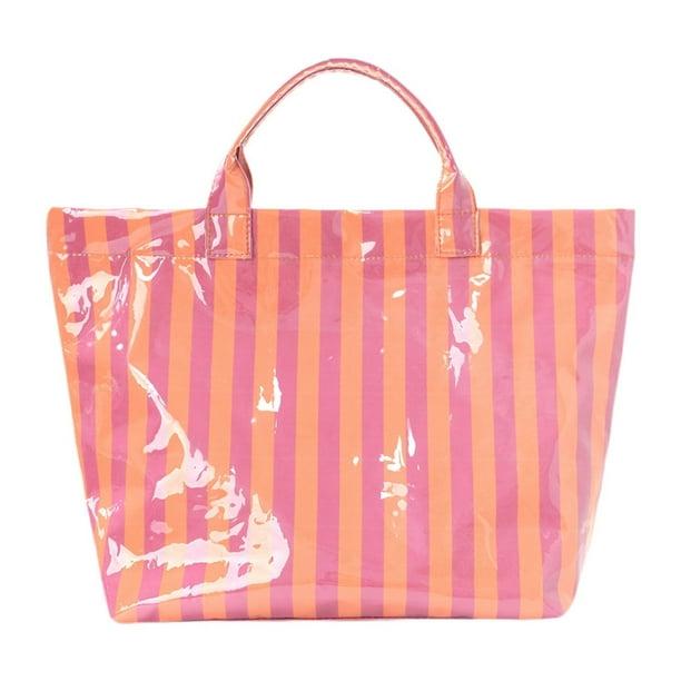 Bolso deportivo, bolso de compras, bolso de hombro para ir de compras, gimnasio, estudiar, hacer recados. Rosa anaranjado