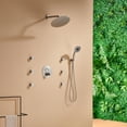 thumbnail image 2 of CASAINC Wall Mounted Round Shower Heads 3-Function Luxury Thermostatic Dual Shower Faucet 1.8 with Body Spray, 2 of 11