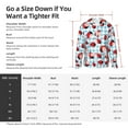 thumbnail image 4 of Rocae Flowers and Lady Bugs Print Breathable Sun Protection Hoodie Quick-Dry Lightweight Long Sleeve Hoodie Unisex Running Sports Shirt X-Large, 4 of 9