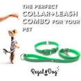 thumbnail image 4 of Regal Dog Products Large Green Reflective Dog Collar and Leash Set - Waterproof Biothane Dog Collar with Heavy Duty D Ring, Center Ring & 5'ft Leash for Training - Other Sizes for Small & Medium Dogs, 4 of 8