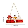 thumbnail image 3 of PEIBang Christmas Door Sign Decor,Wooden Farmhouse Christmas Tree Hanging Sign,Vintage Front Door Welcome Hanger for Home Wall Indoor Outdoor Decoration, 3 of 6