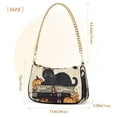 thumbnail image 3 of FORMRS Womens Shoulder Bag with Chain Strap Clutch Purse Cute Tote Handbag, Halloween Cat, 3 of 7