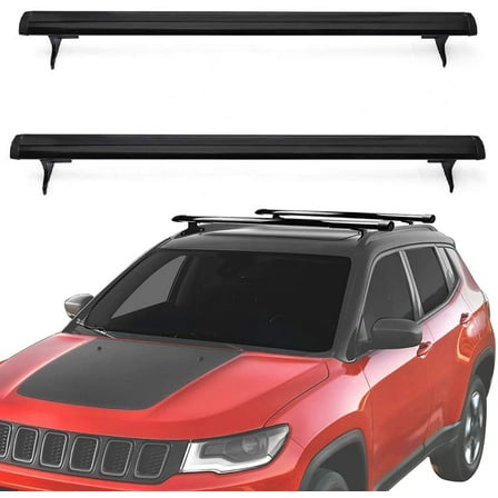 Cross Bar For 2018-2025 Jeep Compass Roof Rack Set Roof Rail Set Luggage Carrier