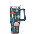 thumbnail image 2 of 40 OZ Mushroom Coffee Cup Gifts for Women Men Birthday Travel Cup Gifts for Daughter Mom Best Friend Travelers Insulated Stainless Steel Water Bottle with Handle, 2 of 7