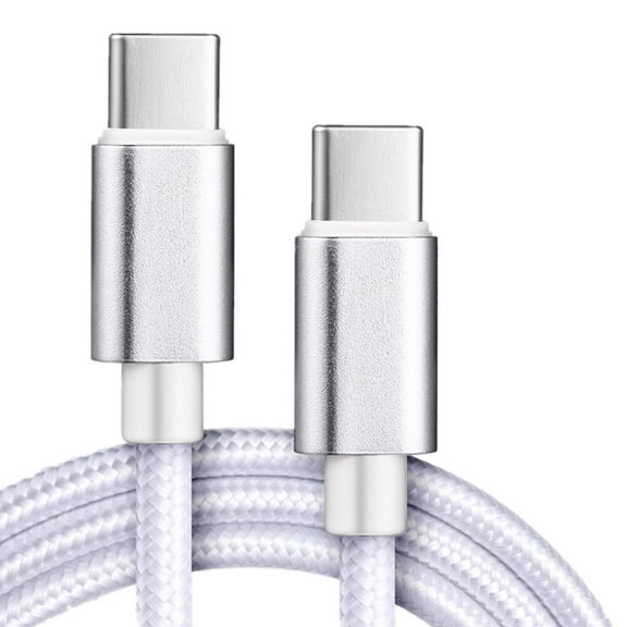 USB C to USB C Cable, New Nylon USB C Charger Cable (3ft, 4-Pack), Type C 60W(3A) for iPhone 15/15 Pro/15 Plus/15 Pro Max, iPad Mini 6/ Pro 2021, MacBook Pro 2020, Samsung Galaxy S23,Switch