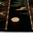 thumbnail image 4 of Brown Cabin with Moose and Bear Animal Wildlife Area Rug (3' 9" x 5' 1"), 4 of 6