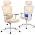 thumbnail image 1 of Office Chair Ergonomic Desk Chair - Home Mesh Office Desk Chair with Adjustable Lumbar Support, High-Back Computer Gaming Chair with Headrest 3D Armrests, Rolling Swivel Task Chairs for Home, Office, 1 of 8