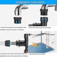 thumbnail image 4 of Kit de cambiador de agua automático para acuarios, adaptador de grifo, bomba de cambio de agua, herramientas de limpieza, limpiador de peceras, 4 of 5